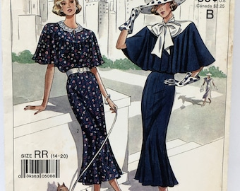 Uncut Simplicity 9360 60th Anniversary 1920's Style Dress Pattern Size RR 14-20