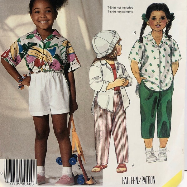 Uncut McCall's 2463 Child's Hi/Lo Hem Shirt Pants Shorts Pattern Size 3