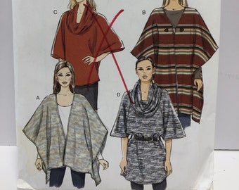 Butterick B5993 Misses Wrap Top and Tunic Pattern Taille Y XS-S-M