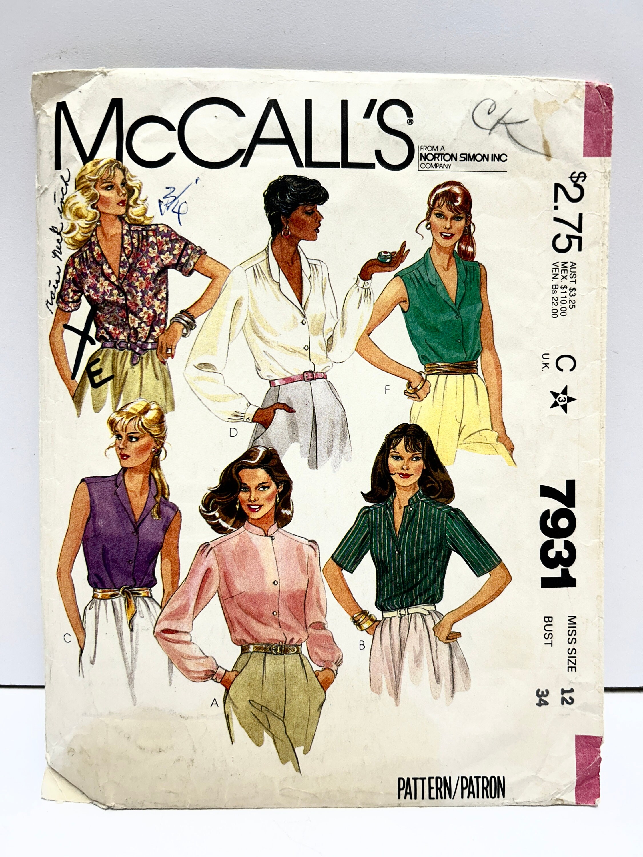 Uncut Mccalls Sew Sewing Pattern 11551 8322 Misses' Gathered Dress