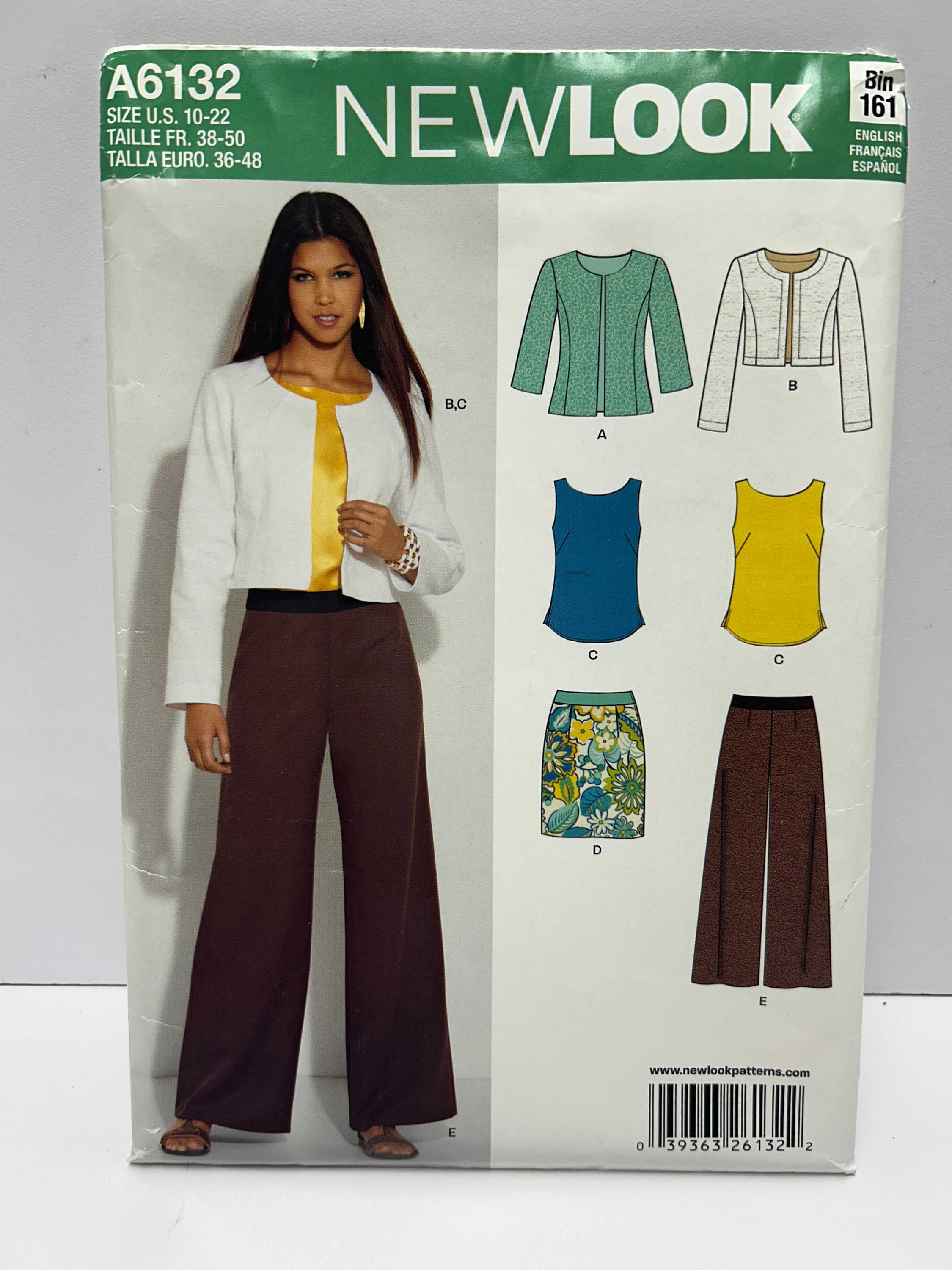 Patron New Look 6704 - Ensemble Blouse col montant et Pantalon bouffant