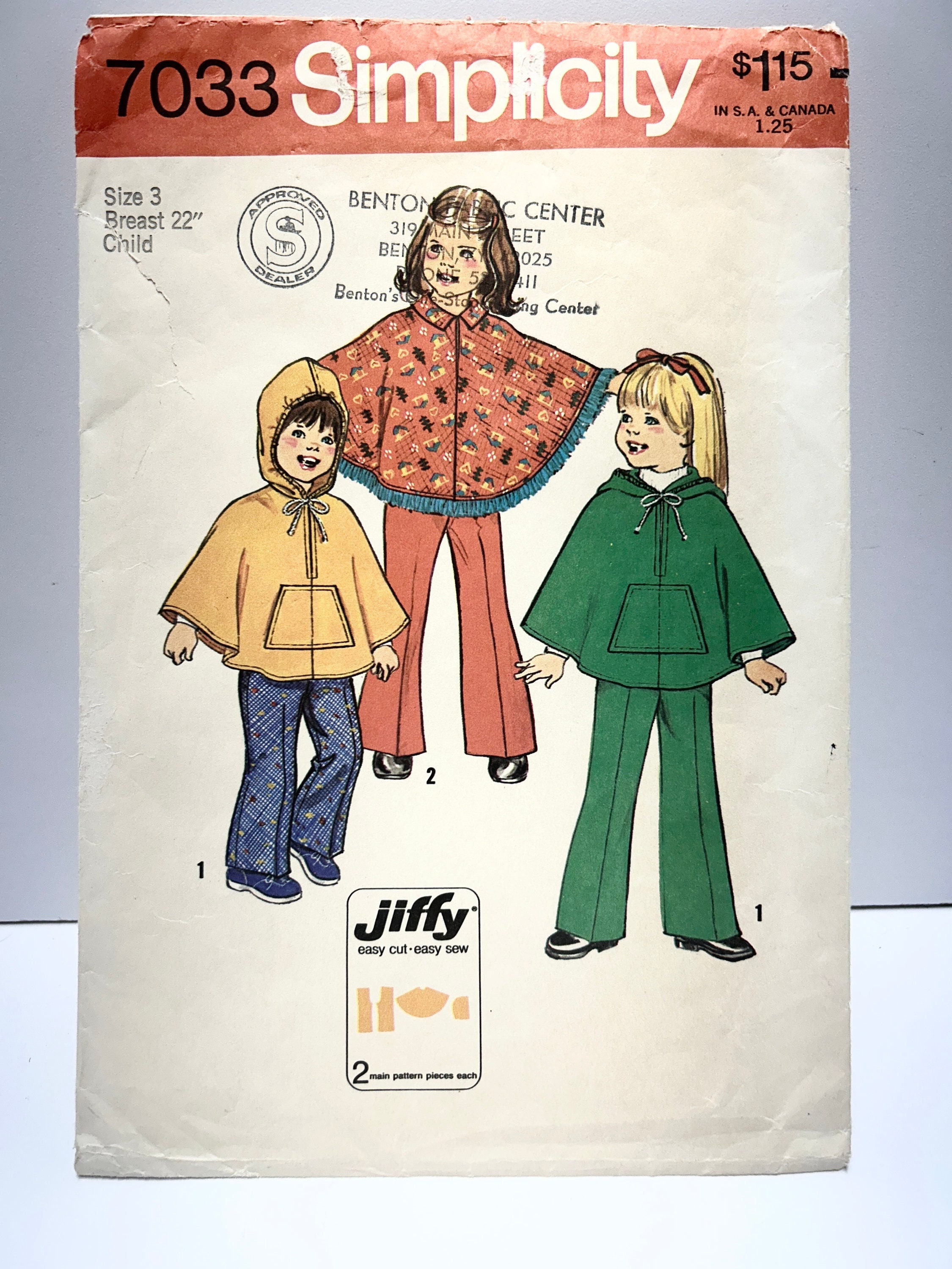 Simplicity 7033 Pattern - Etsy