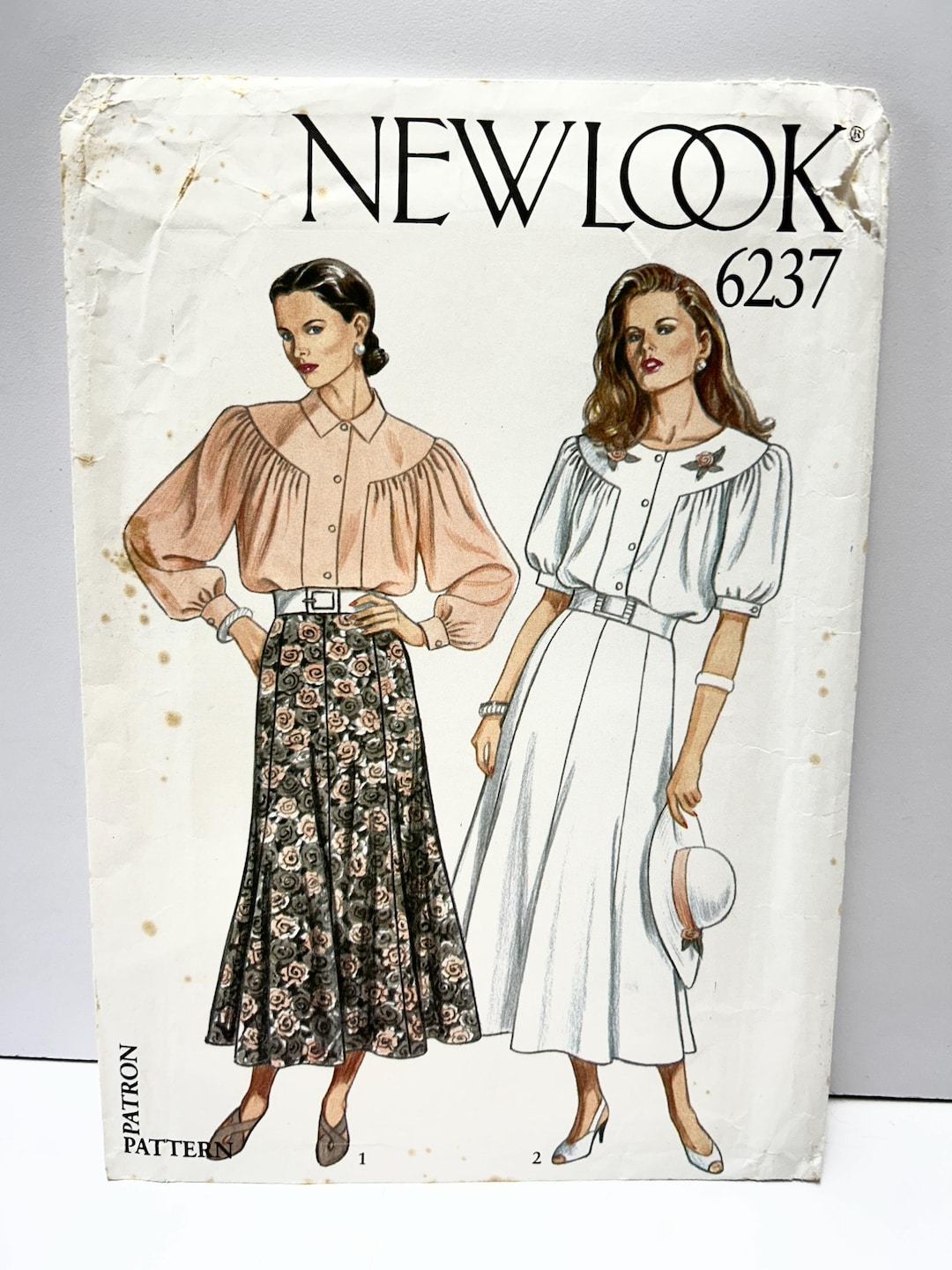 Uncut Vintage 1990's New Look 6237 Six Sizes 8-18 Gored Midi Skirt ...