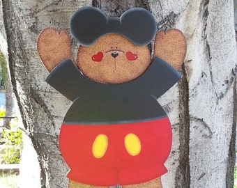 Tenue Mickey Mouse - Tenue en bois "Seasonal Bear n Friends" - Tenue en bois interchangeable