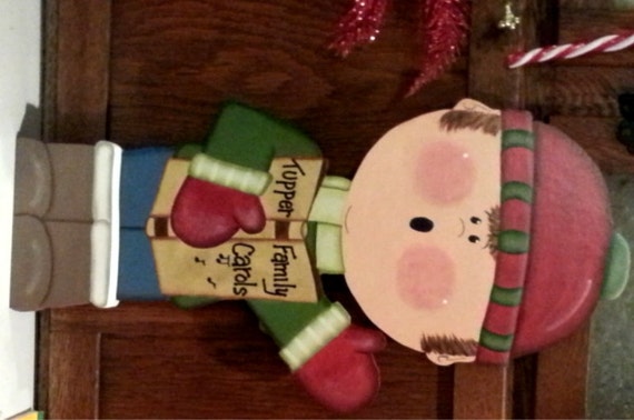 Boy Christmas Caroler Wood Decoration Indoor Outdoor Sign Etsy