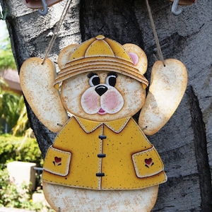 Rainy Day Interchangeable Outfit  - Wood &quot;Seasonal Bear n&quot; Friends&quot; Outfit