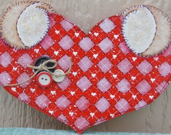 Valentine Heart -  Interchangeable Hand Set - Wood Home Decor
