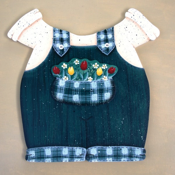 May Garden Overalls - Wood "Seasonal Bear n Friends"  Interchangeables Outfit