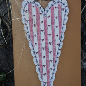 February Valentine Heart for Welcome to Our Home Seasonal Wood Sign image 2