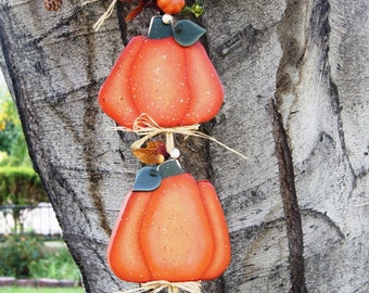 Fall Pumpkin Wall Hanging - Wood Sign Fall Decoration - Thanksgiving Decoration