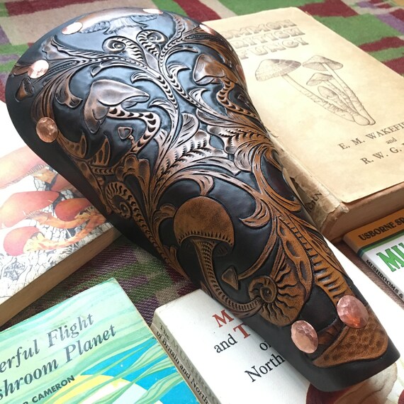 custom leather bicycle seats