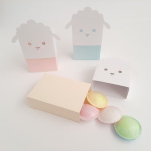 Lamm Schaf Leckerli-Box / Papierbehälter / Leckerli-Box / Haustier Geschenke / DIY Papierbox / DIY Box