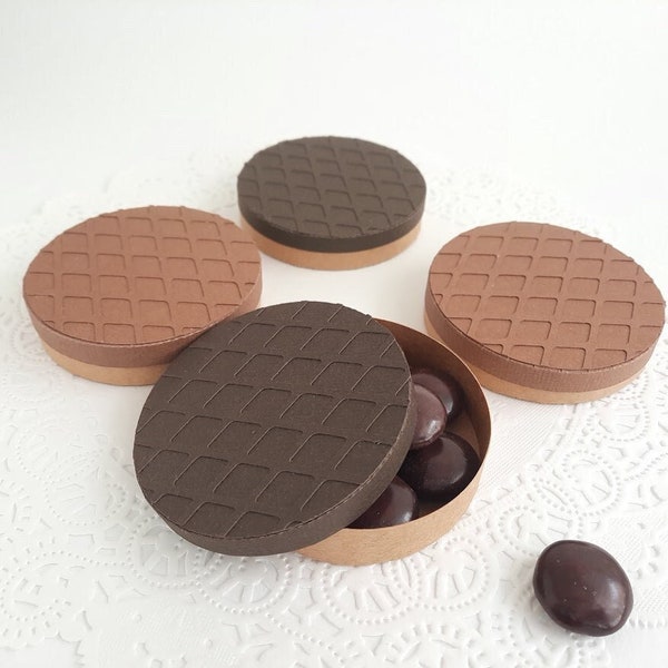 Chocolate Cookie Boxes SVG Cut File / Wedding Favour / DIY Treat Box / Gift Box