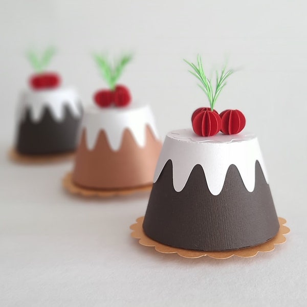 Christmas Pudding Gift Box / Treat Box / Table Decoration