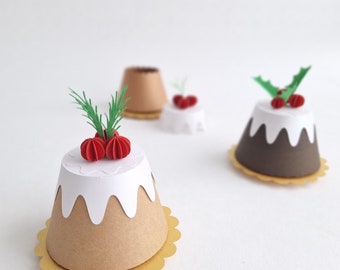 Christmas Pudding Gift Box / Treat Box / Table Decoration