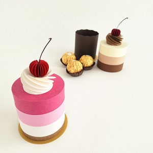 Mini scatola portaconfetti con ciliegie/scatola regalo/scatola per dolcetti/scatola regalo fai da te/scatola portaconfetti per matrimonio/decorazione per feste di compleanno/bomboniera/regalo per damigelle d'onore