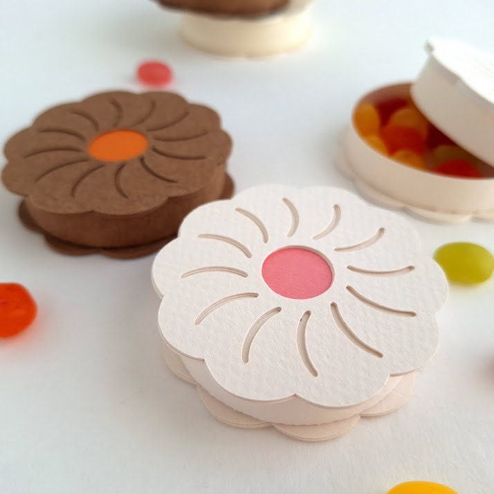 Cookie Favor Box SVG: 3D Keks-Leckerli Box (Digitaler Download)