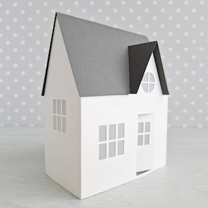Casa di Natale/Luce da tè fai da te/Villaggio di carta/Casa della luce da tè/Calendario 3D/Decorazione della casa di carta/Decorazione del mantello/Casa di carta 3D