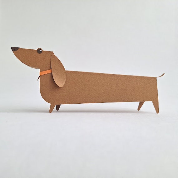 Dachshund Gift Box SVG: Wiener Dog Party Favor (Digital Download)