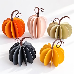 5 DIY 3D-pumpamönster / Halloween SVG-paket