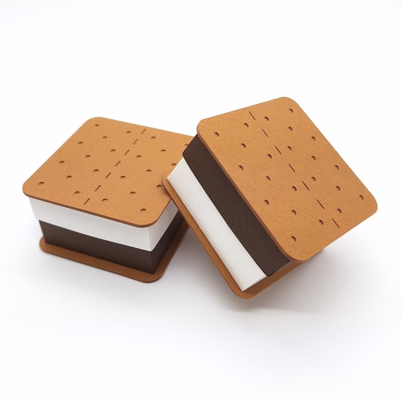 S'mores Cookie Treat Box / Party Favor Boxes / Leckerli Box / Hochzeitsgeschenk / Papierspielzeug Bild 4