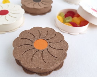 Cookie Favour Box /Biscuit Gift Box/ Party Favour Boxes / Treat Box / Wedding Favour / Paper Toy