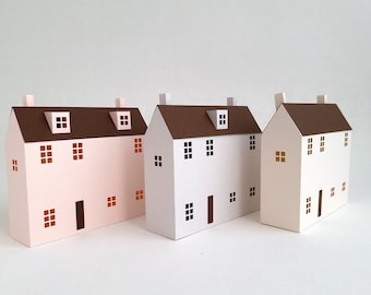DIY-pappershuspaket: Dekoration av värmeljus (SVG-fil)
