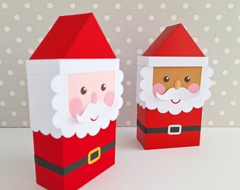 Caixa de guloseimas do Papai Noel SVG: Caixa de lembrancinhas de Natal (download digital)