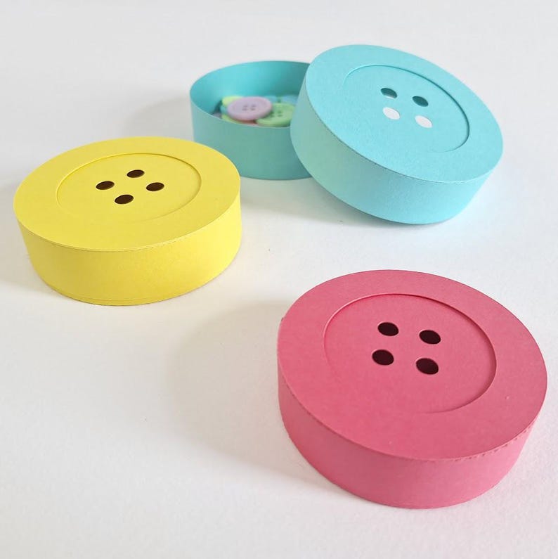 DIY Button Box Template: SVG Cut File (digital Download) - Etsy