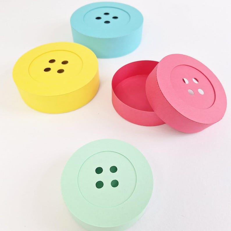DIY Button Box Template: SVG Cut File (digital Download) - Etsy