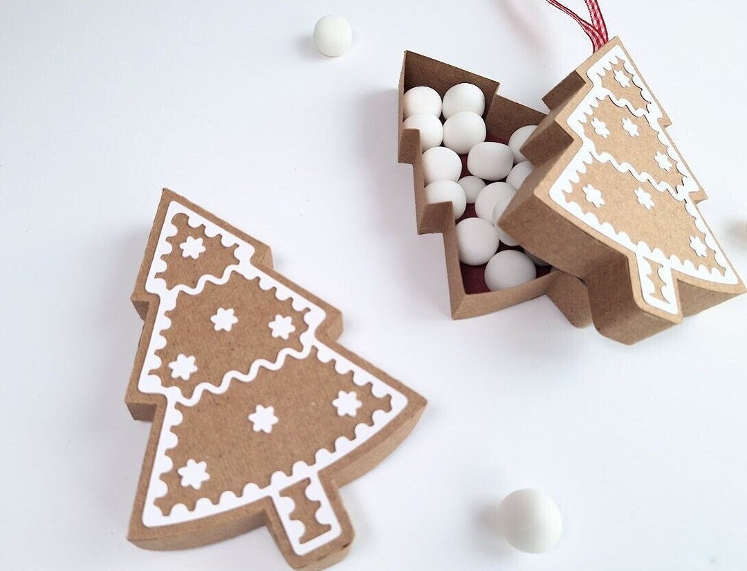 Christmas Tree Treat Box Etsy