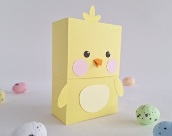 Easter Chick Treat Box/ Easter Treasure Hunt/ Treat Box / Paper Toy / Easter Egg Box