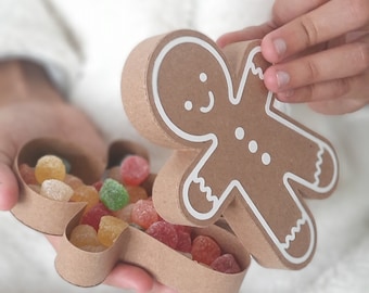 Gingerbread Man Treat Box