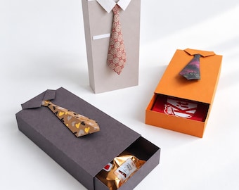 Shirt & Tie Gift Box SVG: Father's Day Favor (Digital Download)
