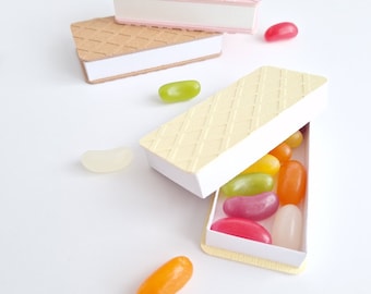 Wafer Ice Cream Boxes SVG Cut File / Wedding Favour / DIY Treat Box / Gift Box