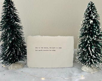 Joy to the World Schreibmaschine Druck - 10,5x15,5 cm