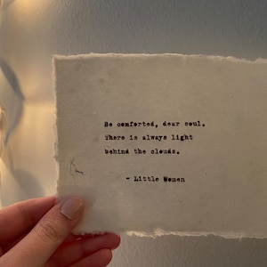 Little Women Typewriter Print - 4x6