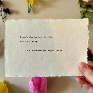 Ein Sommernachtstraum Schreibmaschine Druck - 10×15