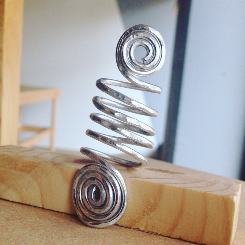 Silver Finger Wrap Ring Etsy