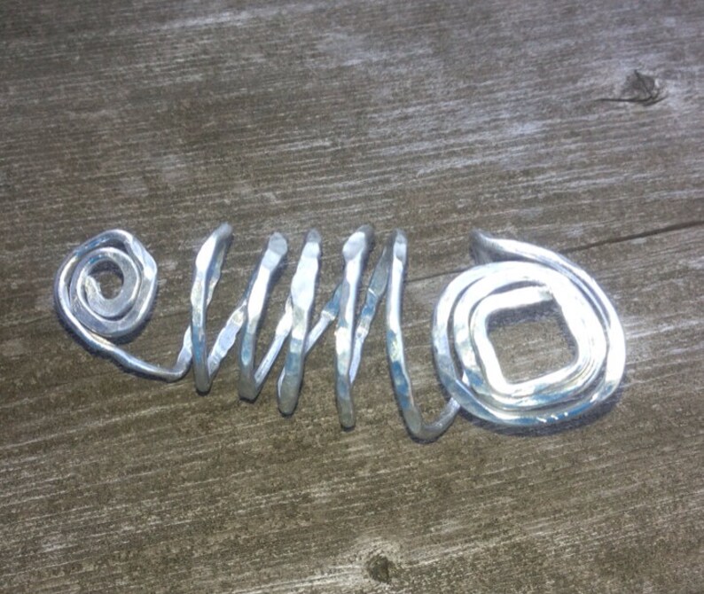 Silver Finger Wrap Ring Etsy