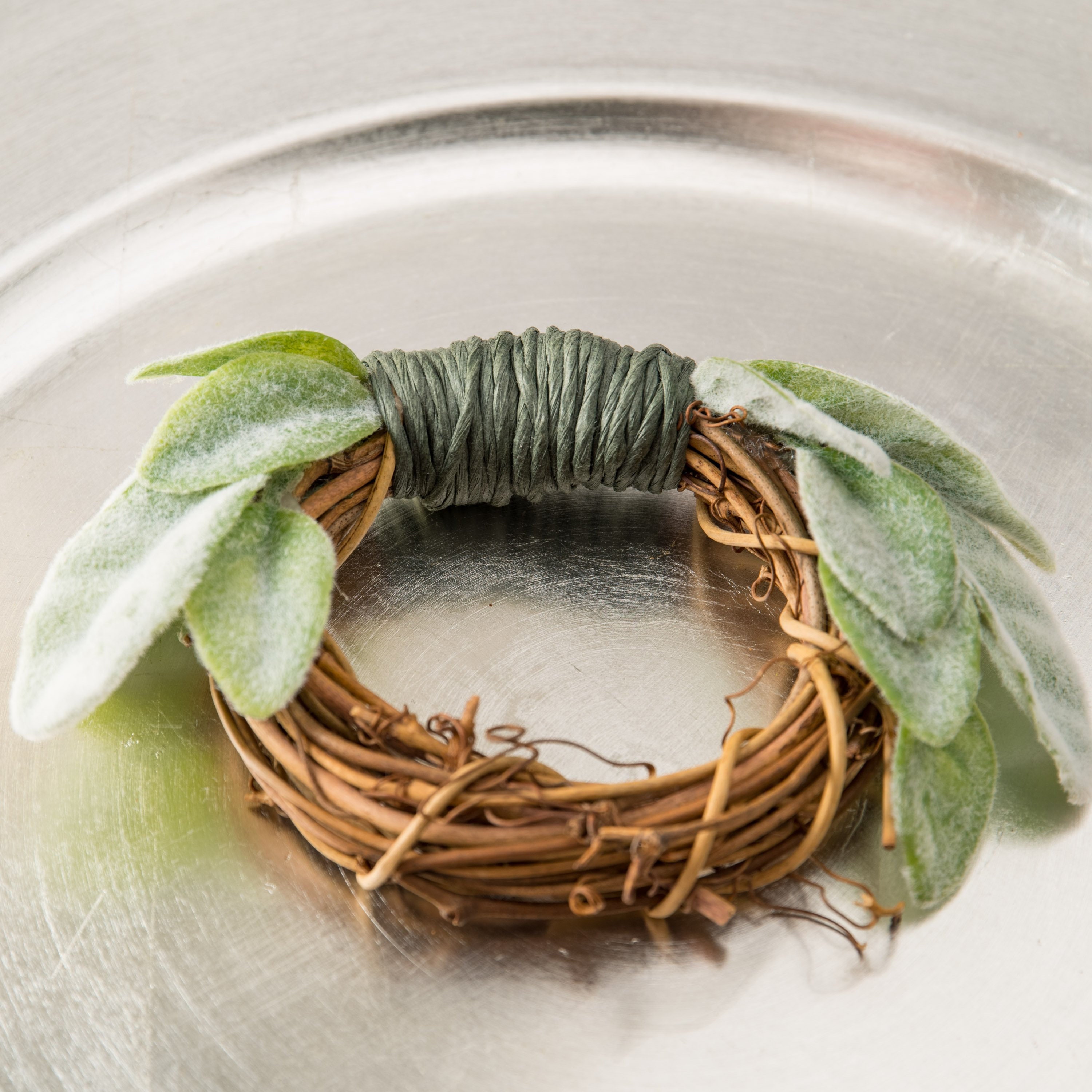 Farmhouse napkin rings Lamb's ear fall decor holiday Etsy