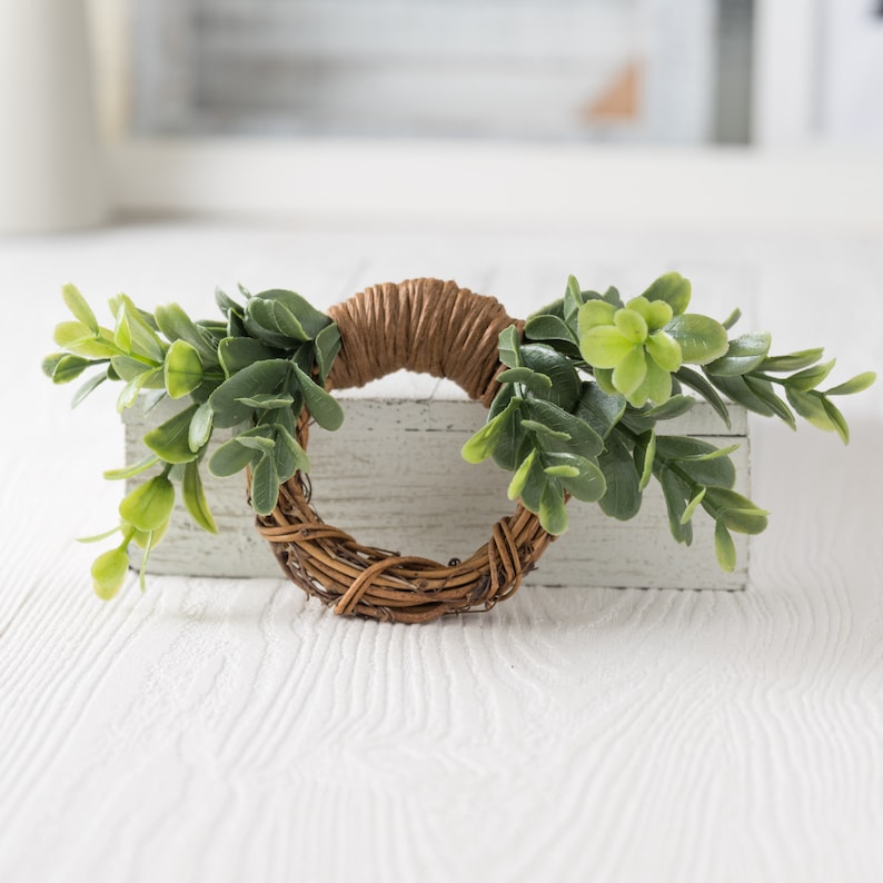 Greenery Napkin Rings