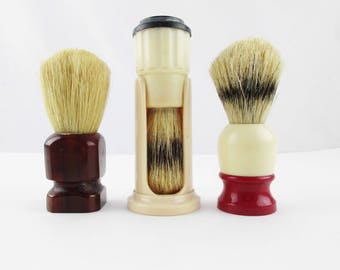 CHOICE of Shaving Brushes - Shaving Brushes With Natural Bristle - Useful - Shaving Collectibles