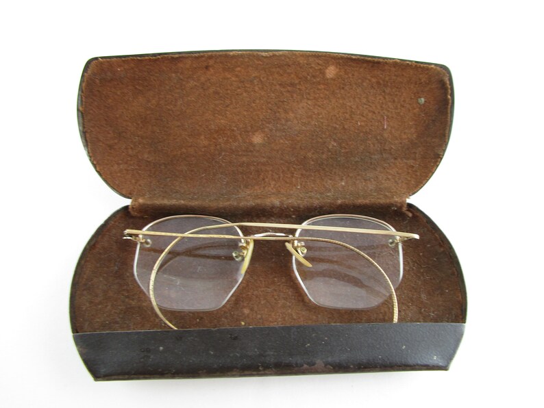 Vintage Wire Eyeglasses Gold Filled Wire Rim 1930s Etsy