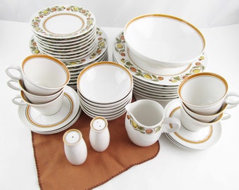 Franciscan 'Pickwick' Dinnerware: White Stoneware with Fruit Vine Border