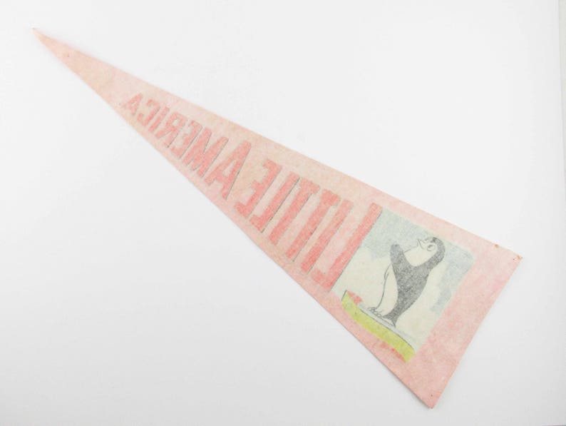 Souvenir Pennant 1960s Intermountain Brand Pennant 24 Long Pennant Vintage Wyoming Pennant /'Little America Wyoming/' Pennant