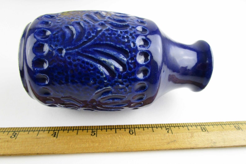 Vintage /'Scheurich/' Vase No Mid-Modern 1960s West Germany 537 11 Small Cobalt Blue Vase