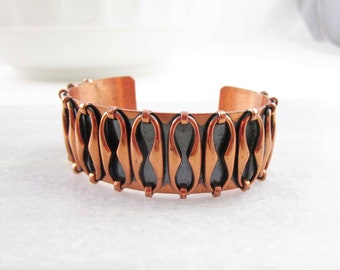 A 'Renoir' Copper Cuff Bracelet - Fall Warmth - Warm Copper Color Bracelet - Collectible