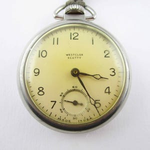 Westclox Scotty Pocket Watch - Etsy display picture 1
