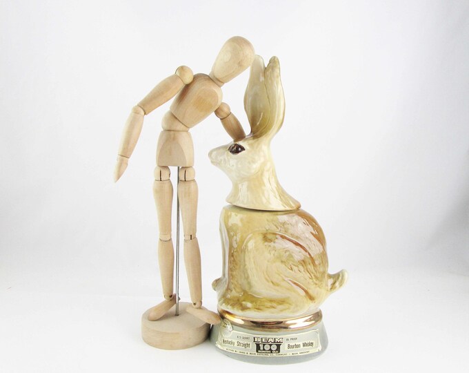 Jim Beam 'the Texas Jack Rabbit' Decanter 'odessa Prairie Hare' Figural